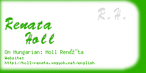 renata holl business card